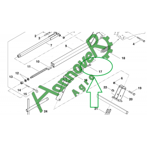 Болт Kverneland KG00476561 (AC631364)